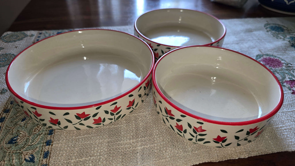 Khurja Pottery Ceramic Serving Bowl set