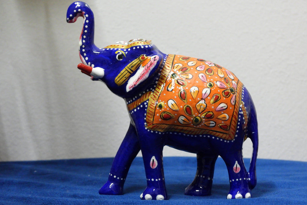 Handcrafted Meenakari  Elephant Statue set of 4