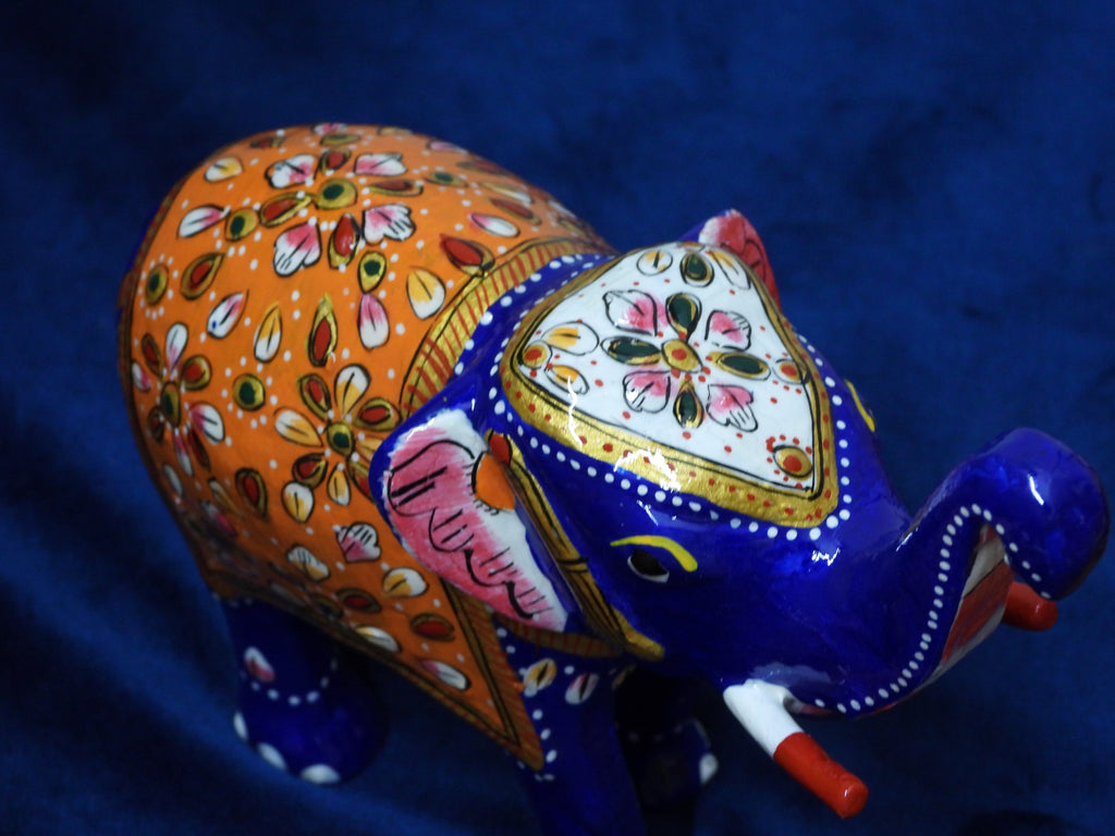 Handcrafted Meenakari  Elephant Statue set of 4